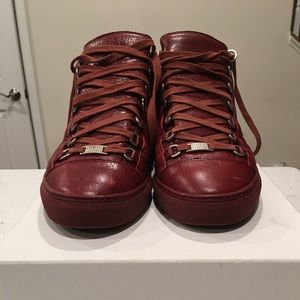 Men’s 42 Arena Rouge Grenat Balenciaga Sneakers.